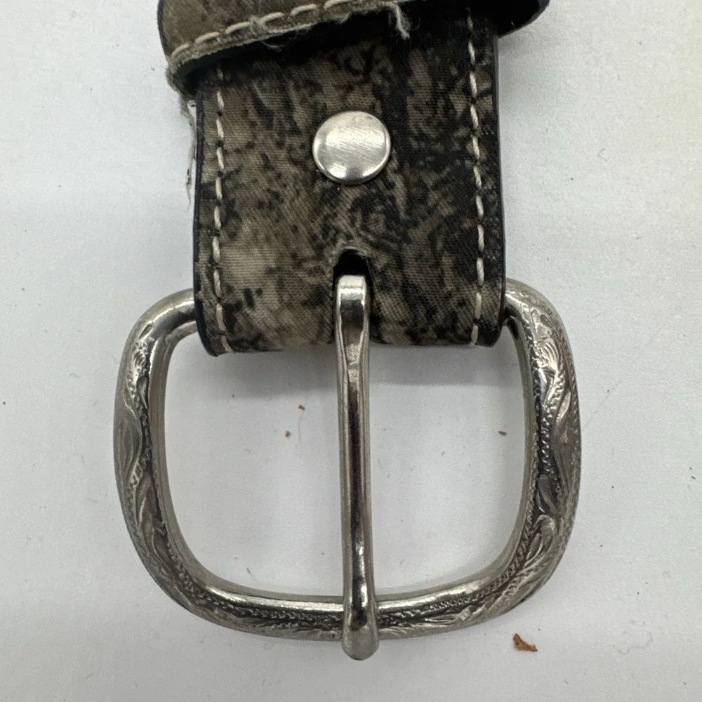 Nocona Western‎ Boys Belt Leather  Brown Camo N44190222 Size 20